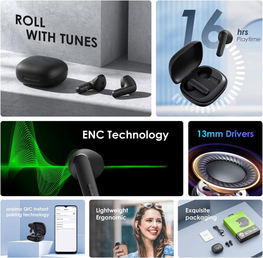 Oraimo Roll Truly Wireless Earbuds - الصورة 3
