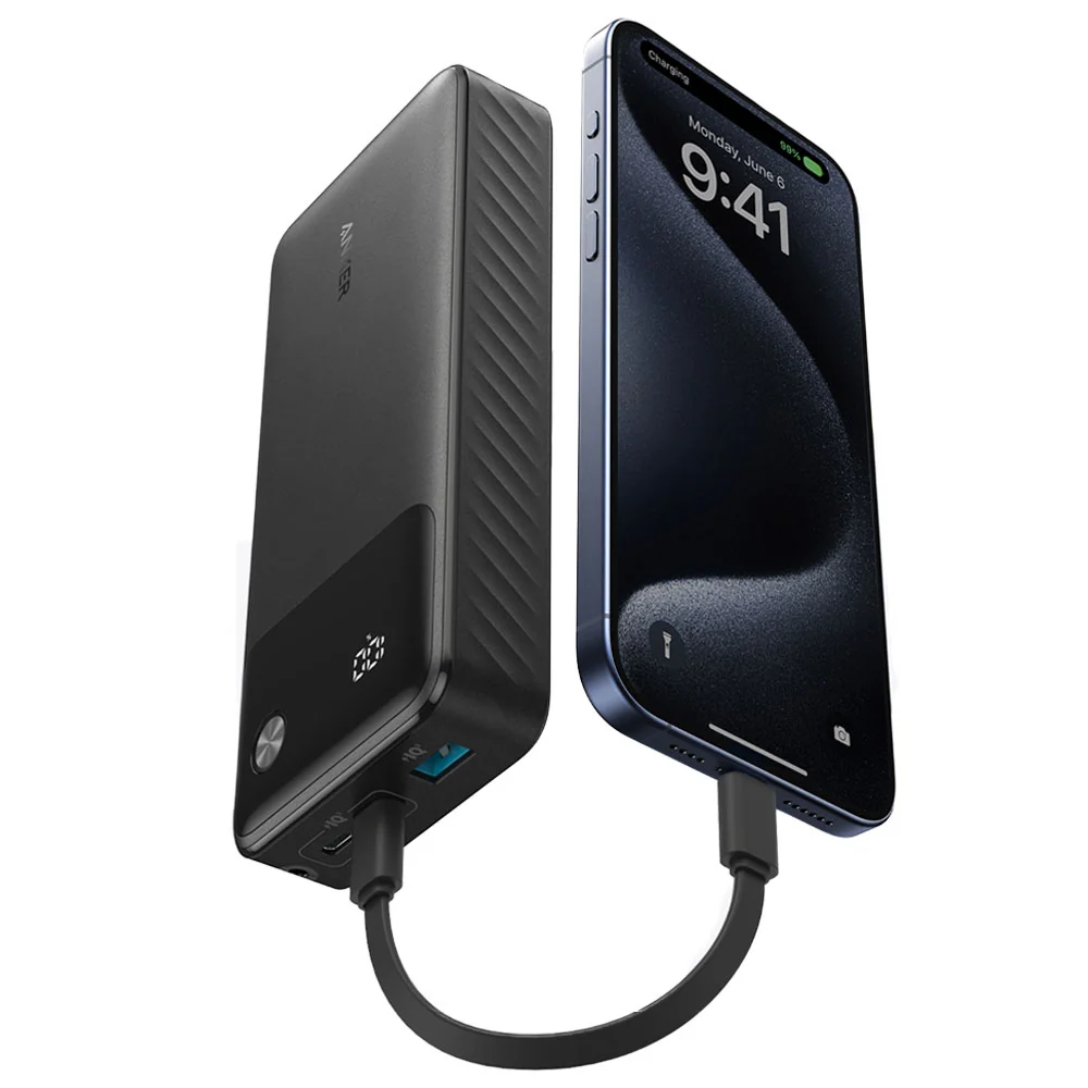Anker Power Bank 20000mAh 30W – باور بانك أنكر بشحن سريع وشاشة رقمية - الصورة 4