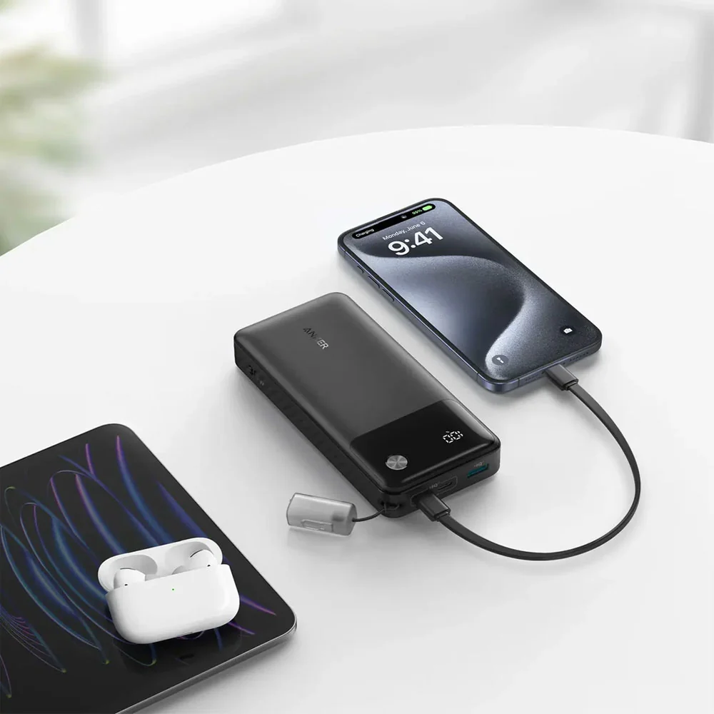 Anker Power Bank 20000mAh 30W – باور بانك أنكر بشحن سريع وشاشة رقمية - الصورة 6